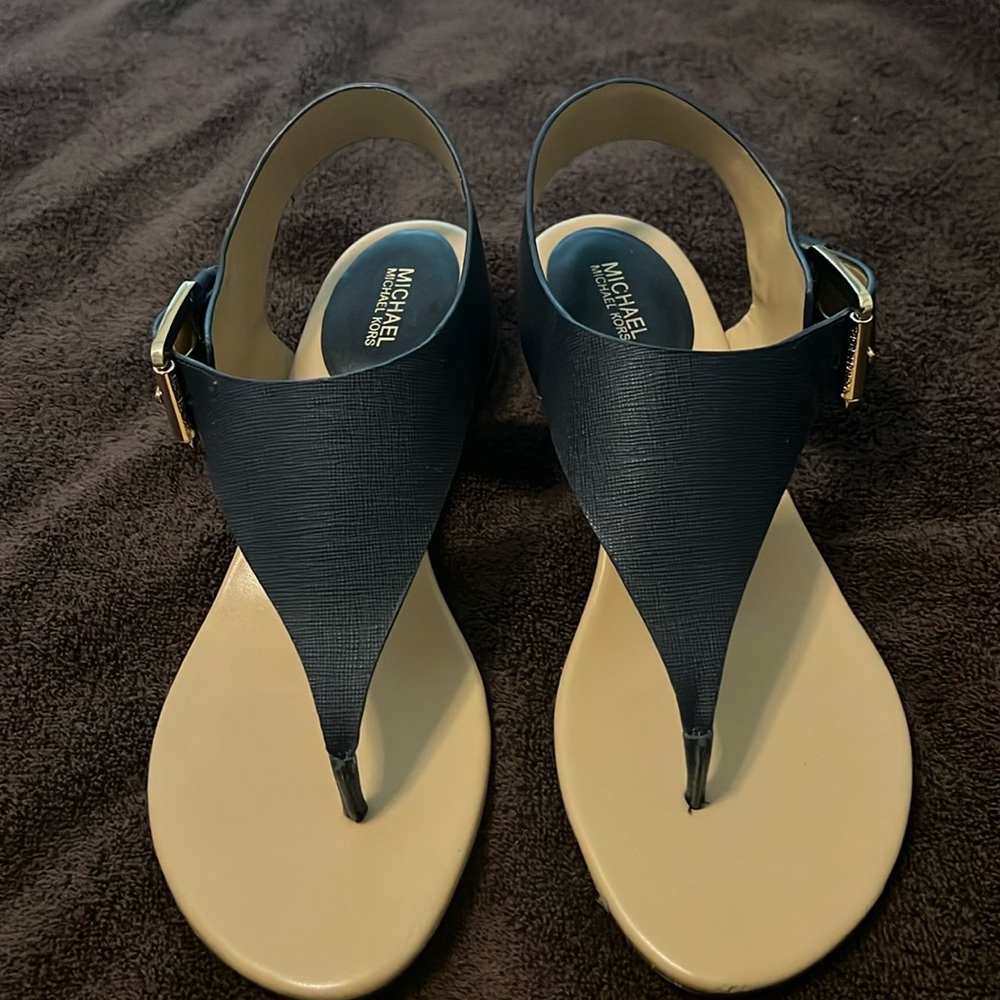 Calvin Klein navy sandals size 8